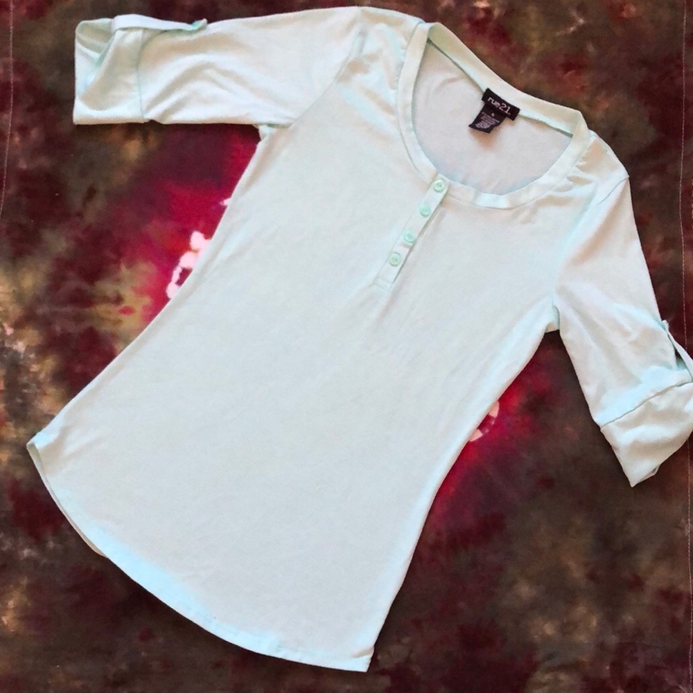 Rue21 3/4 Sleeve Super Soft Shirt